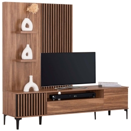 Σύνθεση Τηλεόρασης Harry HM18010,01 205,5x40x167,5cm Natural-Black