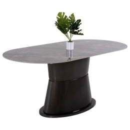 Τραπέζι Τραπεζαρίας Bent HM9773.01 180x90x76cm Grey-Anthracite Κεραμικό,Mdf