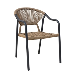 Πολυθρόνα Αλουμινιου Sasta 6.0203 56x64x81cm Dark Grey Zita Plus