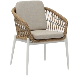 Πολυθρόνα Galdin HM6272.02 61x65x82cm Natural-White