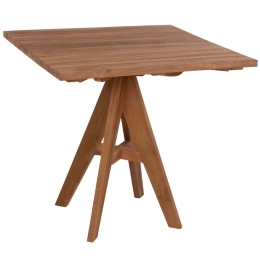 Τραπέζι Κήπου Leo HM9622.11 80x80x75cm Natural