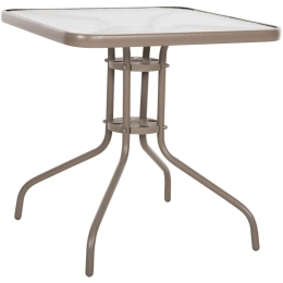 Τραπέζι Κήπου Figo HM5036.04 70x70x72,5cm Champagne