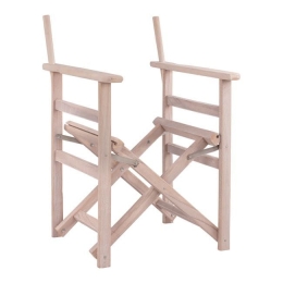 Πολυθρόνα Σκηνοθέτη Σκελετός White-Antique Λήμνος HM5574.03