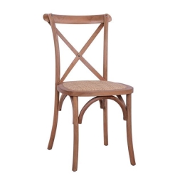 Καρέκλα Owen Honey HM8575.01 45x55,5x90 εκ. Ξύλο,Ψάθα