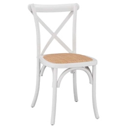Καρέκλα Owen HM8575.14 48x53x90cm Beech-White Ξύλο,Ψάθα