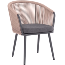 Πολυθρόνα Harriet HM5548.12 60x62x80,5cm Anthracite-Beige