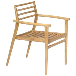 Πολυθρόνα Moosen HM9936 59x60x78,5cm Natural Ξύλο