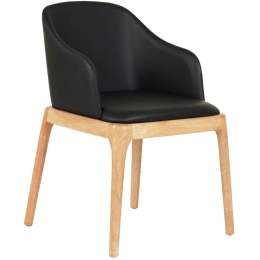 Πολυθρόνα Furlan HM9949.01 54,5x58x78cm Black Rubberwood,Pu