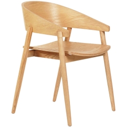 Πολυθρόνα Canop HM9950.01 56,5x61x74cm Oak Ξύλο