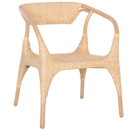 Πολυθρόνα Gabe HM9956.01 62x60x79cm Natural Rattan