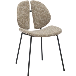 Καρέκλα Lungs HM9982.01 49x53,5x80cm Beige Μέταλλο,Ύφασμα
