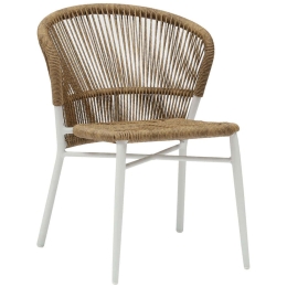 Καρέκλα Lynn HM6267.02 57x61x79cm Natural-White