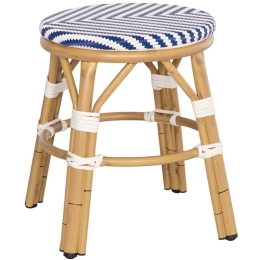 Σκαμπό Chino HM6285.05 Φ36x46cm Blue-White