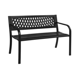 Παγκάκι HM5531 Black 120x50x76 εκ. Διθέσιος