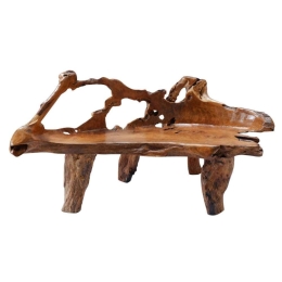 Παγκάκι HM9397 150x40/50x100cm Από Μασίφ Ξύλο Τeak-Natural Ξύλο