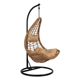 Πολυθρόνα Κρεμαστή Φωλιά HM5676.01 Beige Φ95Χ195Υ εκ.