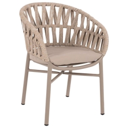 Πολυθρόνα HM5857.03 57x56x78cm Beige-Moca