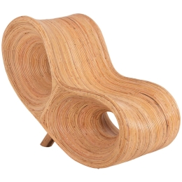 Πολυθρόνα Curvy Lounge HM9645.01 63x128x97cm Natural