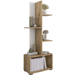 Βιβλιοθήκη Trivio HM18195.03 50x25x127cm White-Pine