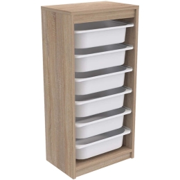 Συρταριέρα Παιδική Sani HM18199.03 45,5x29,6x91,8cm Sonoma-White
