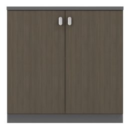 Ντουλάπι Γραφείου Denith 069-000072 80x40x80cm Anthracite-Walnut