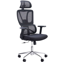 Καρέκλα Γραφείου Διευθυντή Aish 069-000075 64x66x120/130cm Black