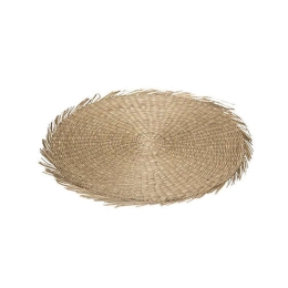 Σουπλά Ψάθινο Κρόσσι 07.178500 Φ38cm Beige Ψάθα
