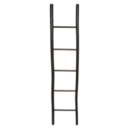 Διακοσμητική Σκάλα - Κρεμάστρα 07.182346 38x6x180cm Black Ξύλο