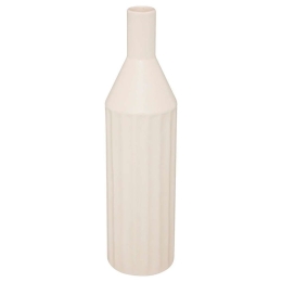 Βάζο Μπουκάλι 07.193728 8x30cm Κεραμικό White Κεραμικό