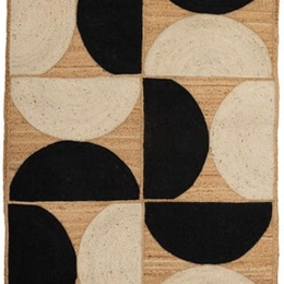Χαλί Γιούτας 07.209062 Natural-Black-Ivory 120X170cm