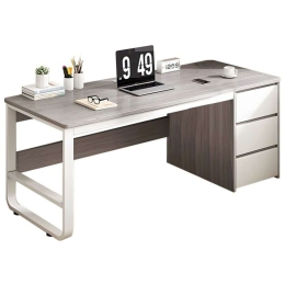 Γραφείο Salto 072-000077 Με Συρταριέρα 120x48x74cm Grey-White