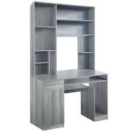 Γραφείο Με Βιβλιοθήκη Novelty 120x55x182cm Grey-Oak