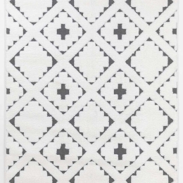 Χαλί Perla D046A1A Cream-Grey Ezzo 80X150cm