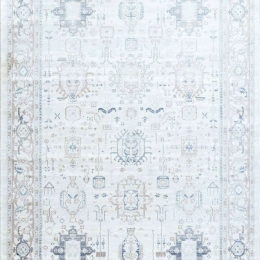 Χαλί Barocco D187A1N Cream-Blue Ezzo 80X150cm