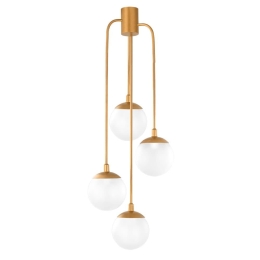 Φωτιστικό Οροφής Κρεμαστό 01104-08 4xE14 40x110cm Gold Luma