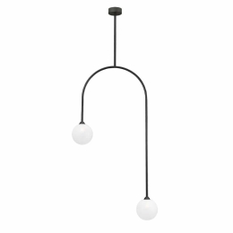 Φωτιστικό Οροφής Κρεμαστό 01120-03 2xG9 LED 38x110cm Black Luma