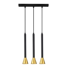 Φωτιστικό Οροφής - Ράγα 01164-07BR GU10 70cm Black-Gold Luma