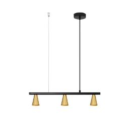 Φωτιστικό Οροφής - Ράγα 01202-07BR GU10 LED 60x10cm Gold Luma