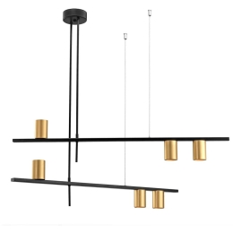 Φωτιστικό Οροφής - Ράγα 01209-13 GU10 LED 2x95cm Gold Luma