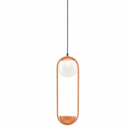 Φωτιστικό Οροφής Κρεμαστό Με Κασπώ 01266 G9 20x55cm Copper Luma