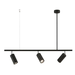 Φωτιστικό Οροφής - Ράγα 01276-07BR GU10 90x70cm Black Luma