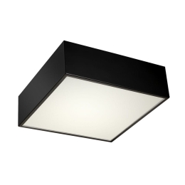 Φωτιστικό Οροφής - Πλαφονιέρα 01297-20 LED 25W 3000K 2300Lm 40x40x8cm Black Luma
