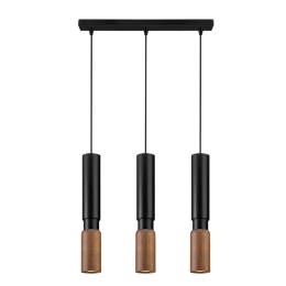 Φωτιστικό Οροφής - Ράγα 01300-07BR GU10 70cm Black Luma