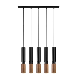 Φωτιστικό Οροφής - Ράγα 01300-12BR GU10 100cm Black Luma