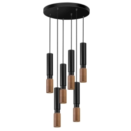 Φωτιστικό Οροφής Κρεμαστό 01300-13 GU10 D40cm Black Luma