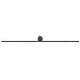 Φωτιστικό Τοίχου 01301 LED 20W 3000K 1600lm 100cm Black Luma