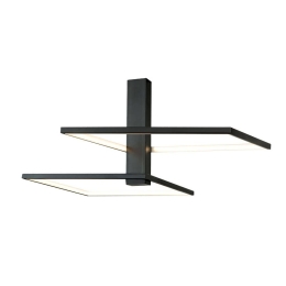 Φωτιστικό Οροφής - Πλαφονιέρα 01356 48W LED 3000K 3840Lm 54x25cm Black Luma