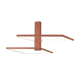 Φωτιστικό Οροφής - Πλαφονιέρα 01356 48W LED 3000K 3840Lm 54x25cm Copper Luma