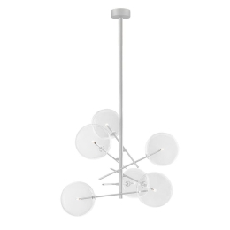Φωτιστικό Οροφής Κρεμαστό 01360 6xG4 60x70cm Silver Luma