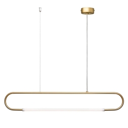 Φωτιστικό Οροφής - Ράγα 01368 7W LED 3000K 560Lm 95x15cm Gold Luma